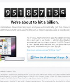 Apple on the final stretch to a billion downloads