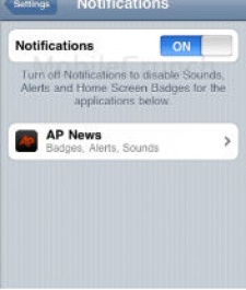 Apple testing iPhone push notification