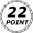 22 Point logo