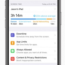 iOS 12 Screen Time lets parents set daily gameplay limits on their children's devices