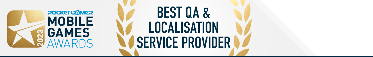 Best QA & Localisation Service Provider - Pocket Gamer Awards