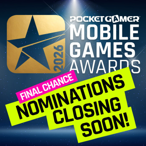 Closing soon - Nominate now for the Mobile Games Awards 2026