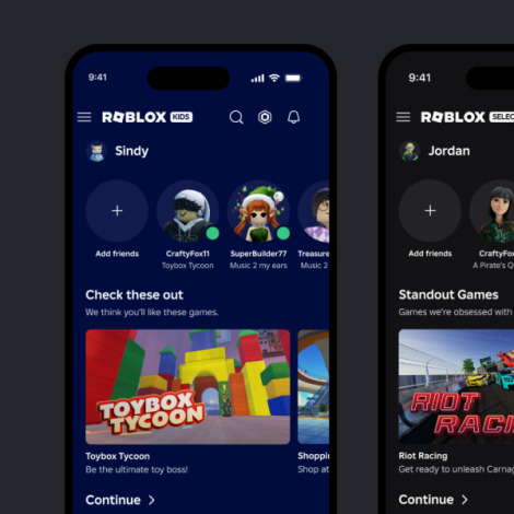 Roblox rolls out Kids and Select accounts with tighter age-based controls