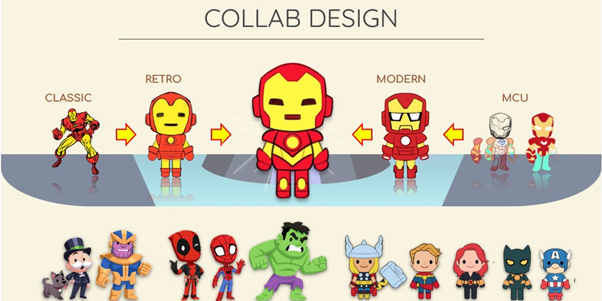Marvel, reimagined in Monopoly Go's style.