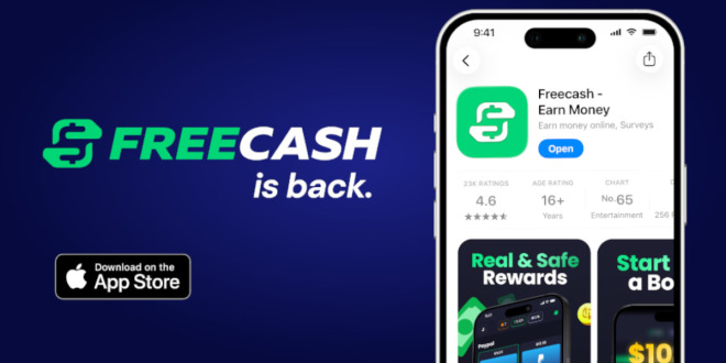 Freecash của Almedia trở lại App Store của Apple sau khi bị gỡ bỏ
