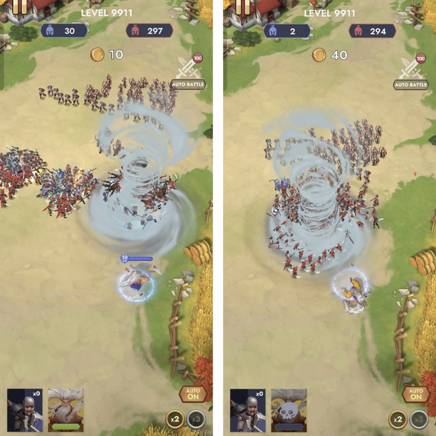 In-game tornado after optimisation