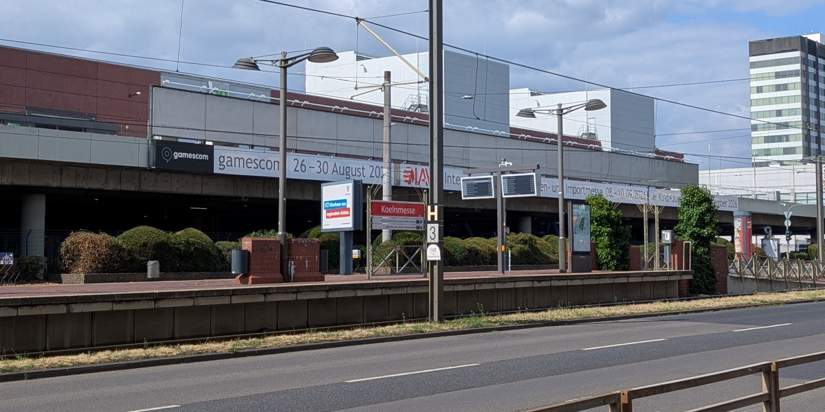 At Gamescom 2026, the space for a banner is currently unfilled a few days ahead of the consumer expo opening.
