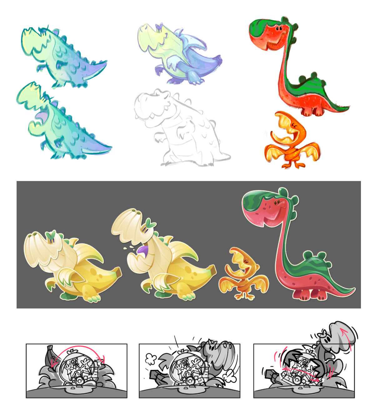 Candy Crush dinosaur artwork, copyright of King.com Ltd.