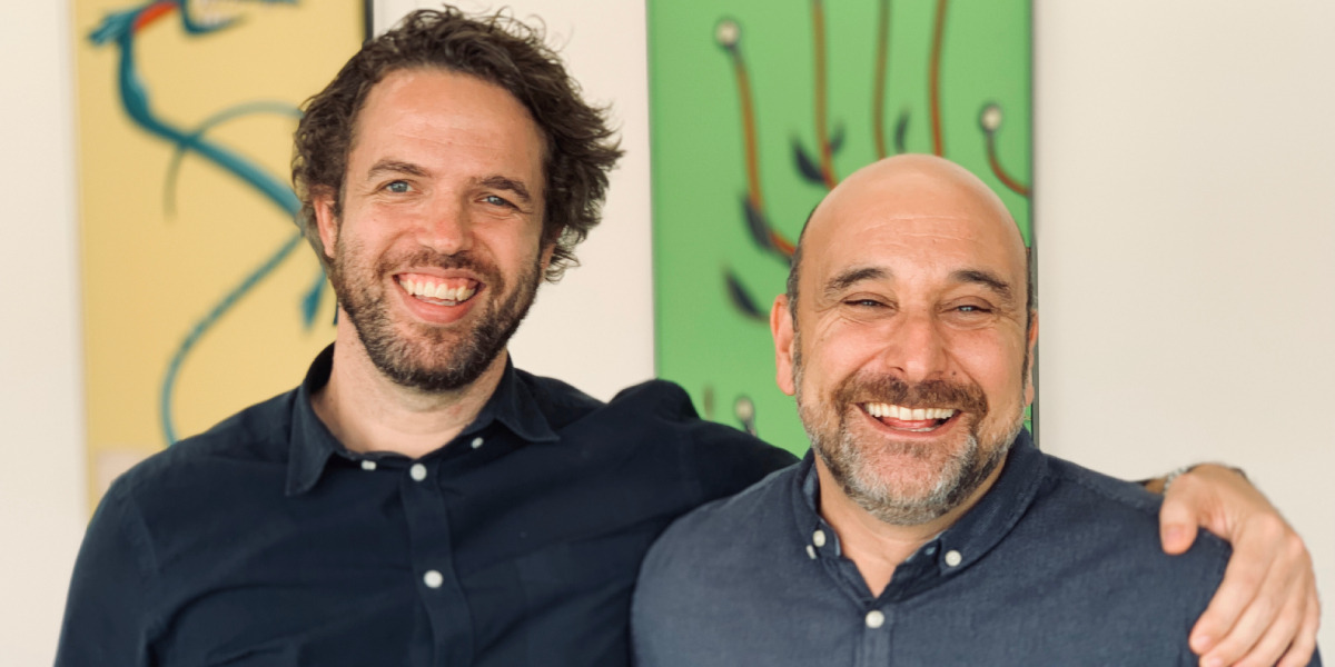Glenn&nbsp;Gillis (right) with Sea Monster co-founder and creative director Munki Groenewald (left)
