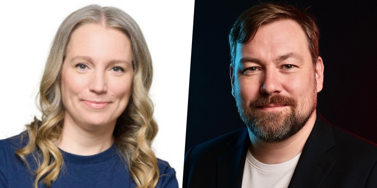 Left to right: Playable.ai's Elina Arponen and Odd Latent's Tatu Petersen-Jessen