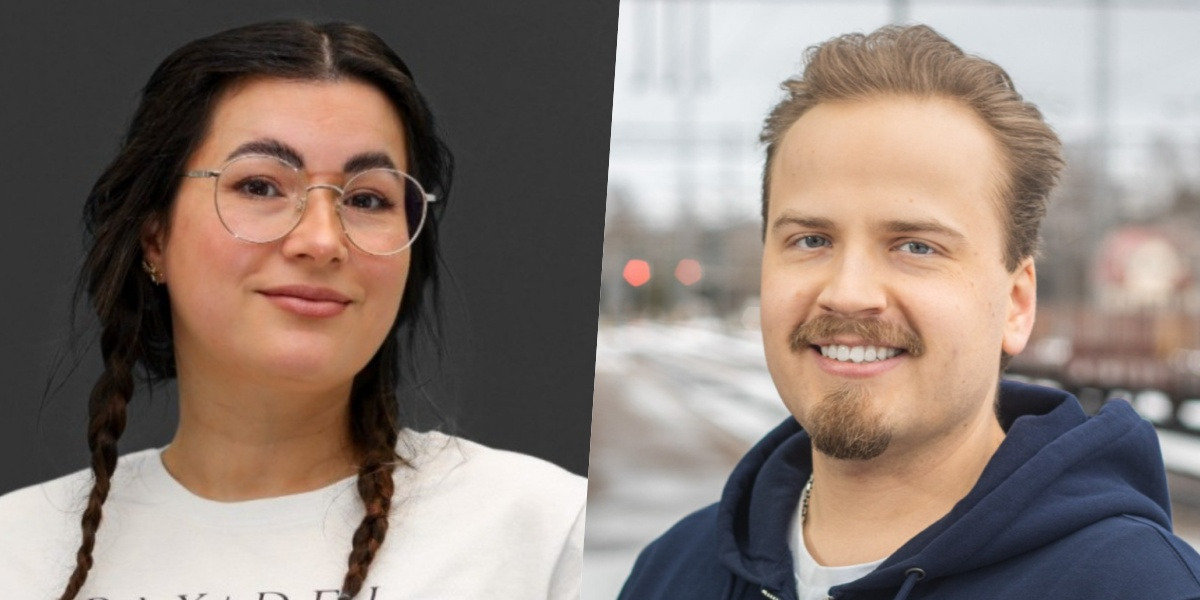 Left to right: Jasmin Verollet-Dahncke and Niko Pyrh&ouml;nen